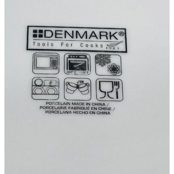 Denmark Tools For Cooks White Oven Safe Coupe 10.5" Porcelain Dinner Plate Set 3 - Picture 8 of 15